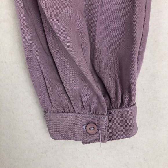 JustFab NWT Women's Size Medium Purple Long Sleeve Fit & Flare Mini Dress - Picture 4 of 13